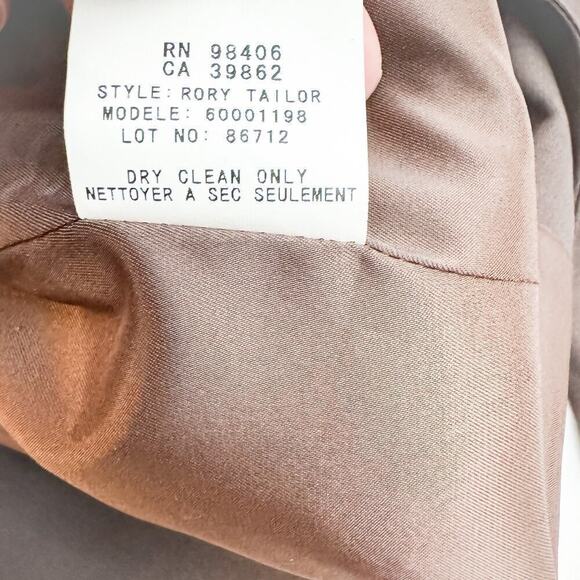 Theory Rory Tailor Brown Two Button Blazer Size 00 - Picture 4 of 7